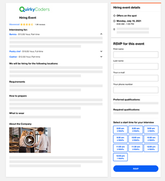Hiring Events